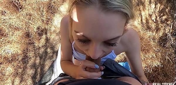  Real Teens - Beautiful Lily Larimar Gets Fucked Outdoors